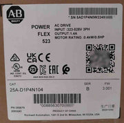 Sealed Pack Allen-bradley 25A-d1P4N104 Ser.B Powerflex 523 Ac Drive