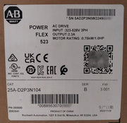 Sealed Pack Allen-bradley 25A-d2P3N104 Ser.B Powerflex 523 Ac Drive