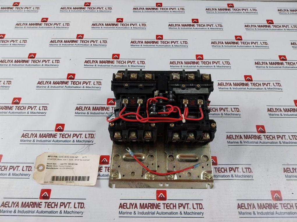 Allen-bradley 520E-bod-xxx-np Starter Motor 115-120V 60Hz 27Amp
