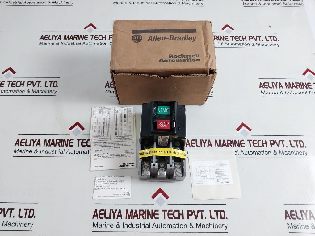 Allen-bradley 609-bow Ser: G Manual Start Push Button Control