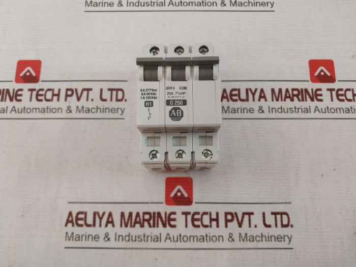 Allen-bradley G250 Circuit Breaker 1492-acb Ser:B 6A 277Vac 25A Ac420V, Ac300V