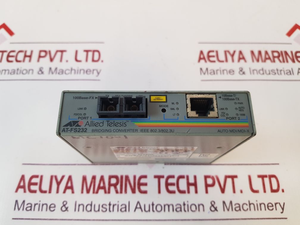 Allied Telesis At-fs232 2-port Fast Ethernet Speed/Media Converting Switch