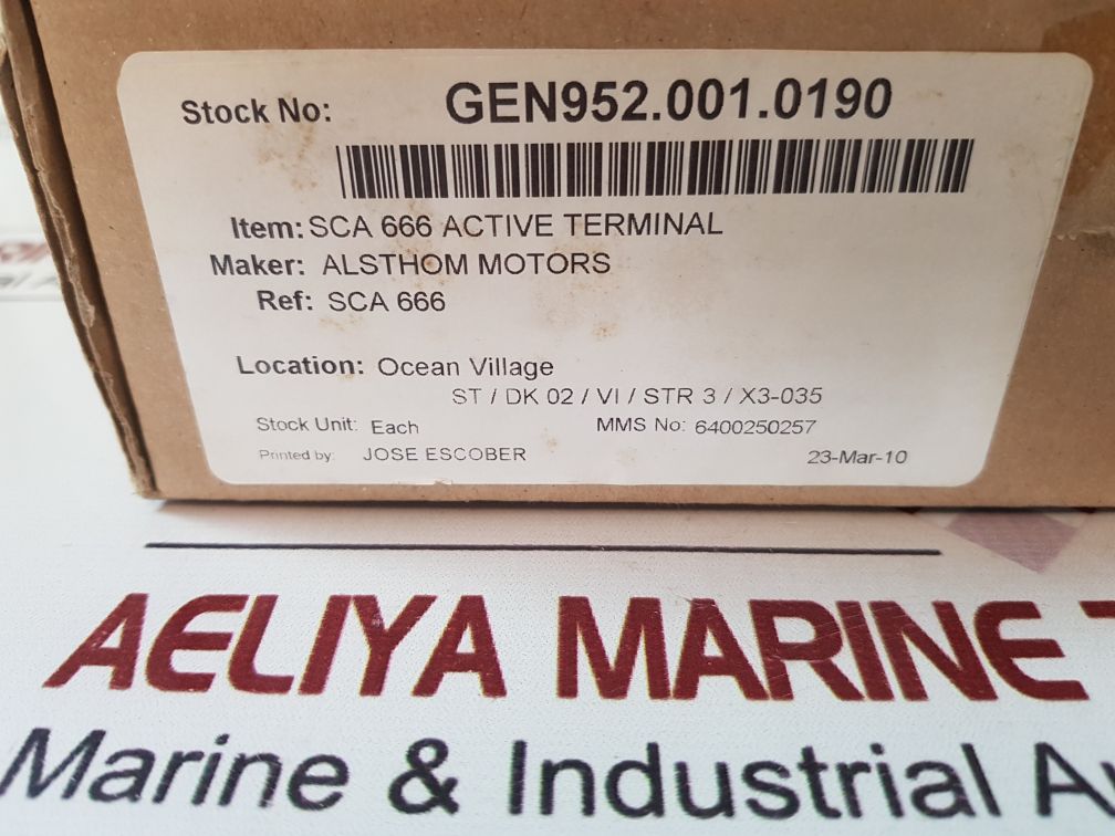 Alspa Sca 666 – Aeliya Marine