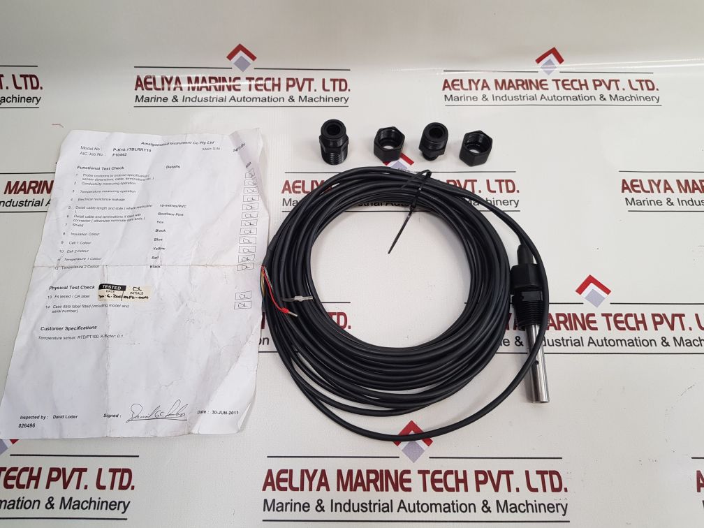 Amalgamated Temperature Sensor Rtd/Pt100. K-factor: 0.1.