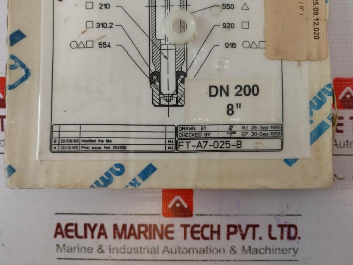 Amri-ksb Dn 200 Isoria 20 Liner & Gasket Kit (8”) Ft-a7-025-b