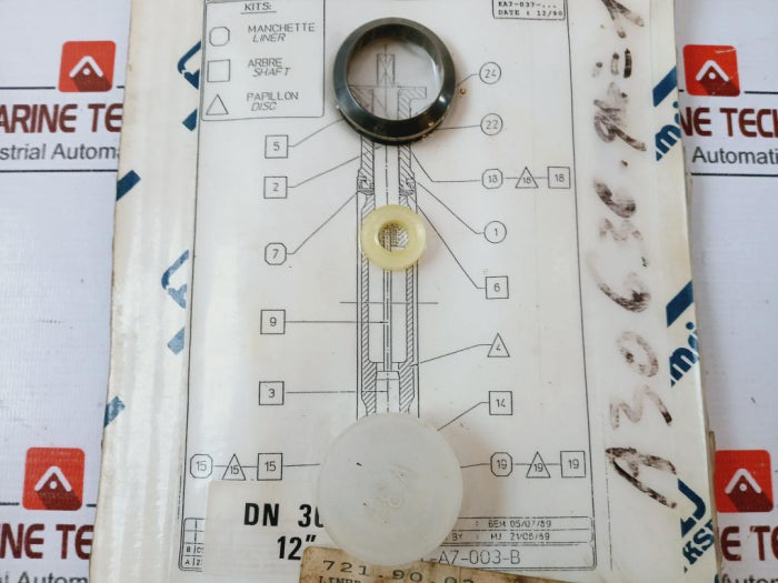 Amri Ft-a7-003-b Liner And Gasket Kit For Isoria Valve Dn 300