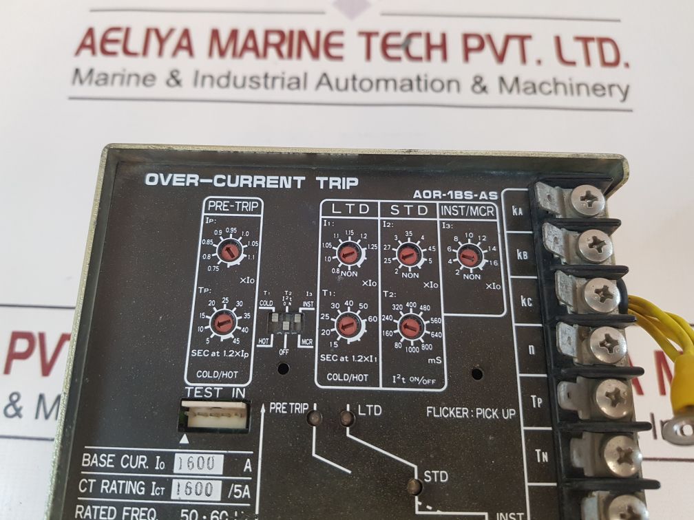 Terasaki Aor-1Bs-as Over-current Trip Io 1600 A – Aeliya Marine