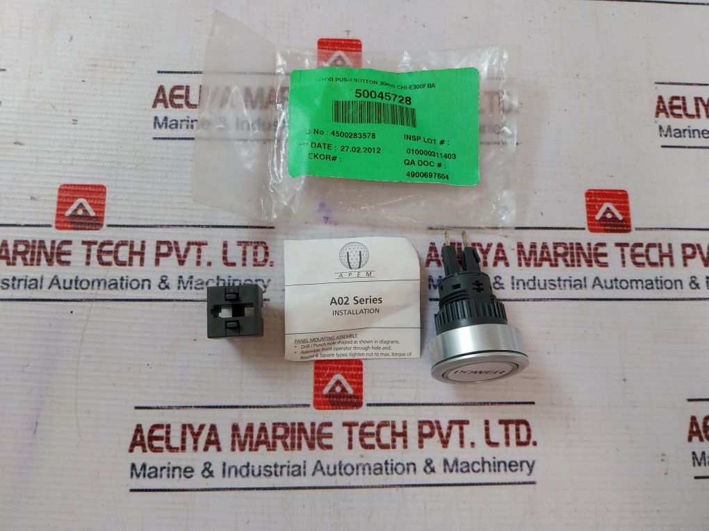 Apem A0152B Push Button Switch 30Mm 8A