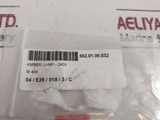 Lot Of 2X Arcolectric C7030Ah Orange Amber Lamp 240V