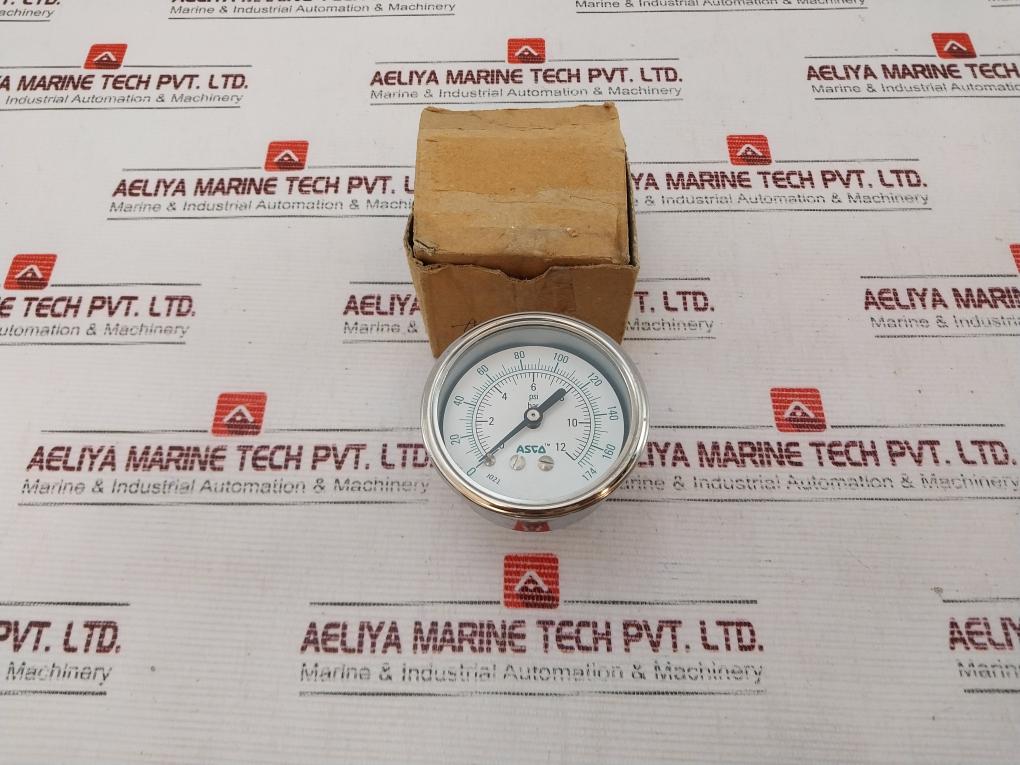 Asco 0-12 Bar Pressure Gauge – Aeliya Marine