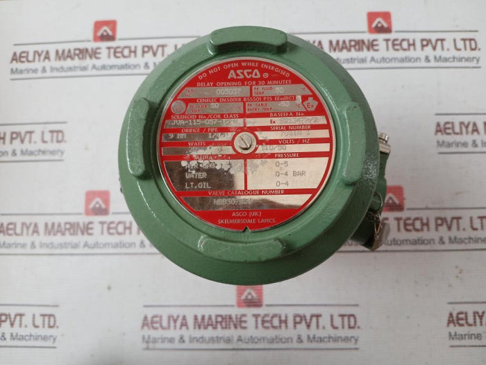 Asco Nbb307B5U Solenoid Valve Jva-115-057-1/Fb 50 C 110V 50Hz 20W 0-4 Bar