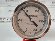 Ashcroft 30Bi Industrial Thermometer 30Bi60R0250/250F 0-250Â°F