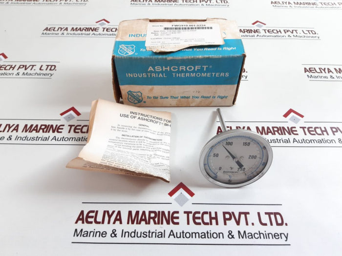 Ashcroft 3” Bi Metal Thermometer 7Ka-33214-007