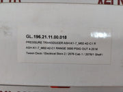 Ashcroft K17M0242C13000 Pressure Transducer Rev F E151405