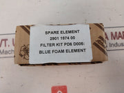 Lot of 2X Atlas Copco 2901 1974 00 Blue Foam Filter Element DHOSK02 Kit