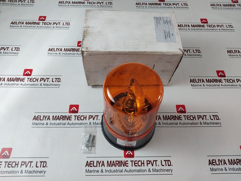 Auer 881 Orange Beacon Flashing Light 230 Volts