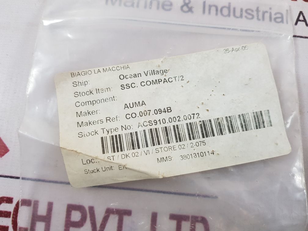 Auma Co.007.094B Pcb Card Ssc-compact/2