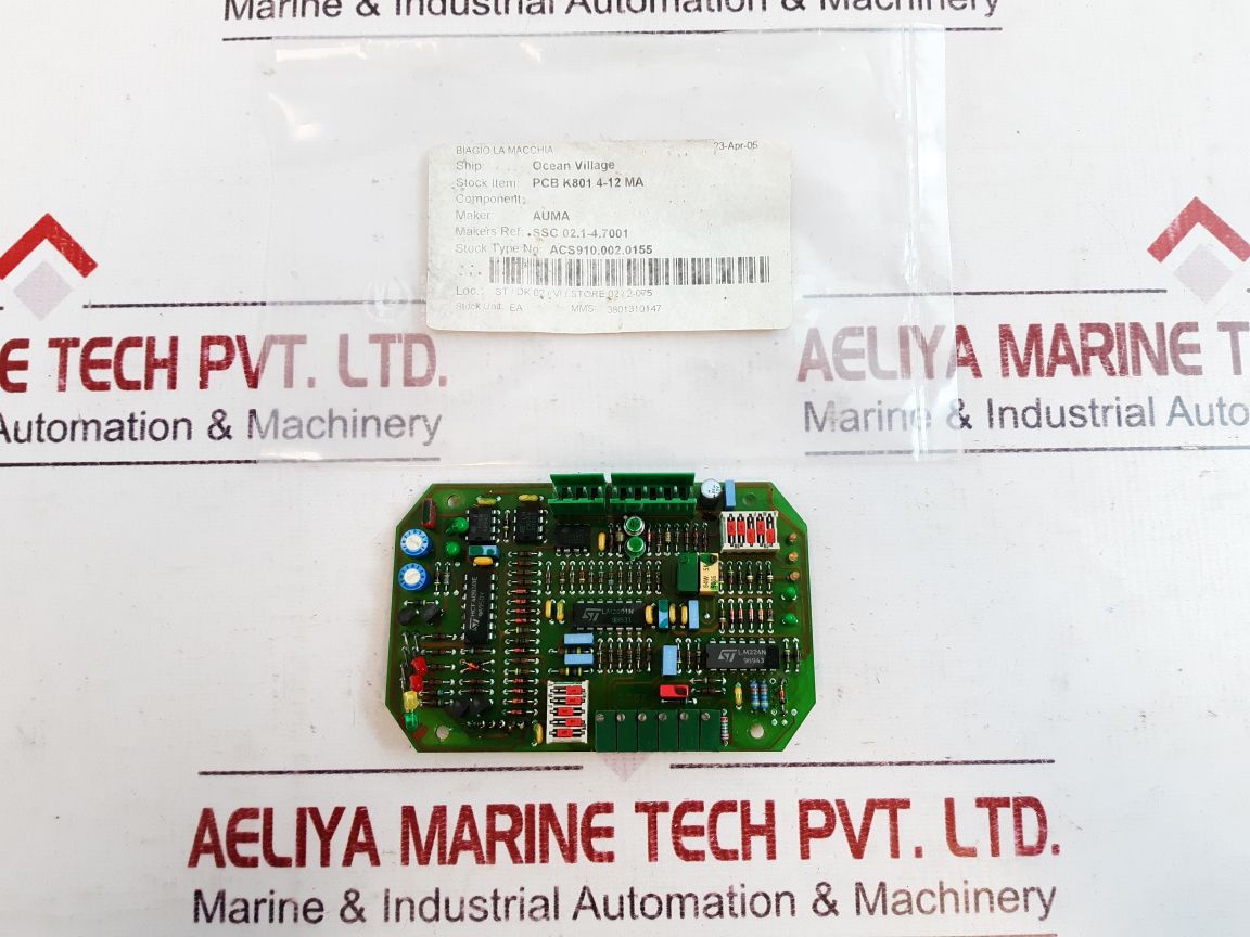Auma Ssc 02.1-4.7001 Pcb K801 4-12 Ma