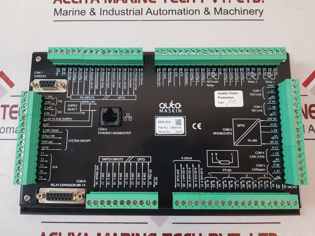 Auto Maskin Dcu 410 Cummins Engine Controller – Aeliya Marine