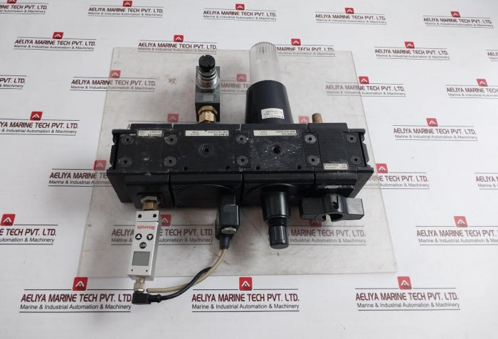 Aventics R415005692 Pneumatic Frl Unit With Valve Manifold 10 Bar 24V Dc