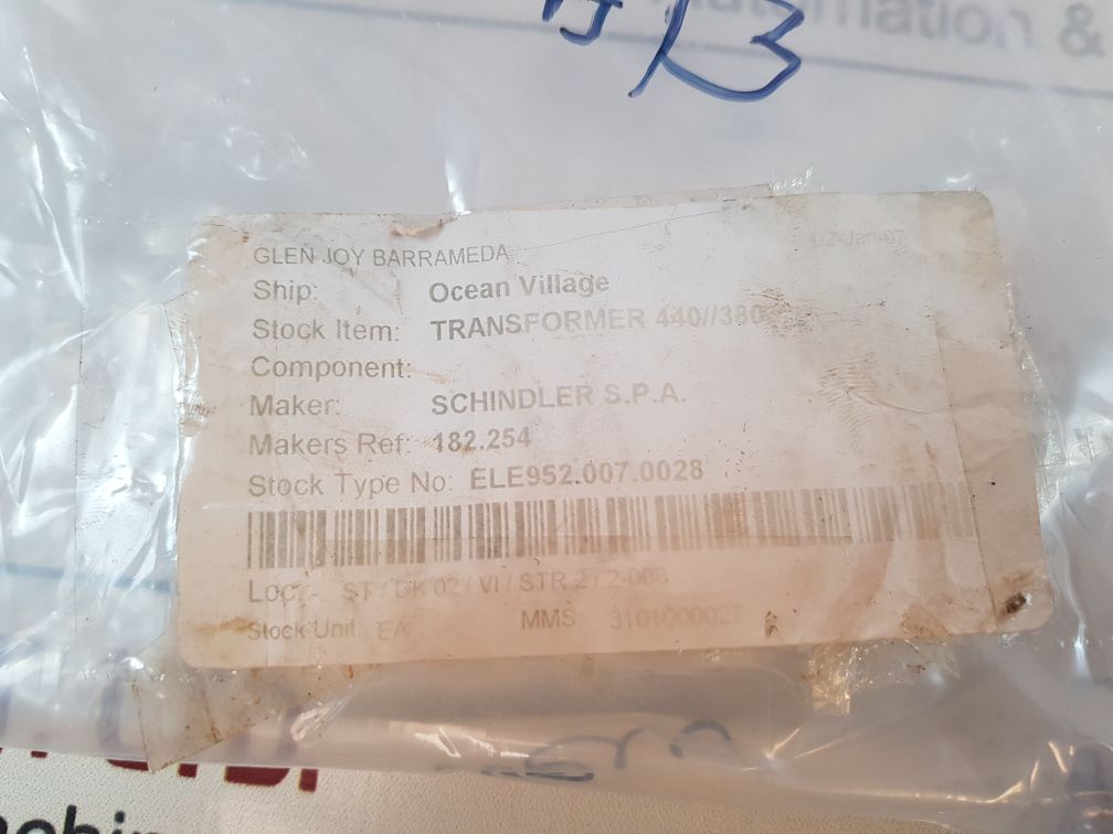 Bachli 119025 Transformer 182254