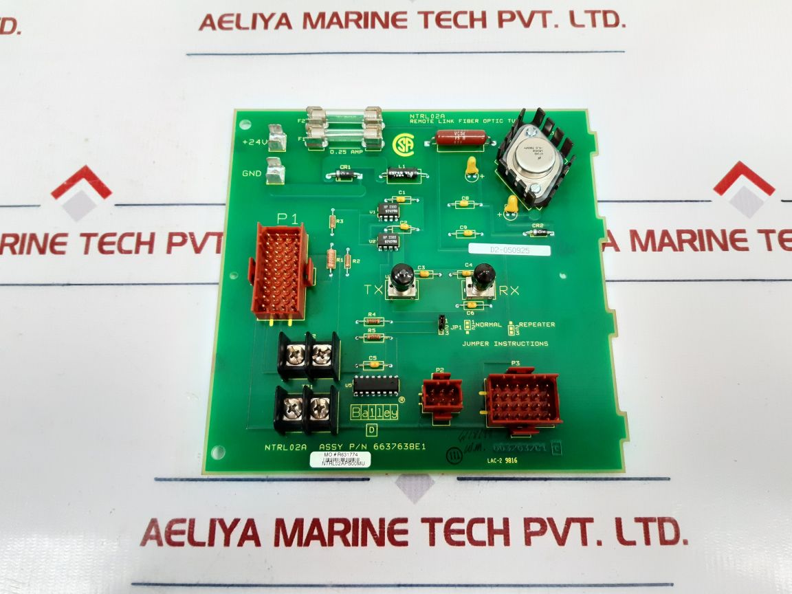 Bailey Ntrl02A Fiber Optic Remote I/O Termination Unit – Aeliya Marine