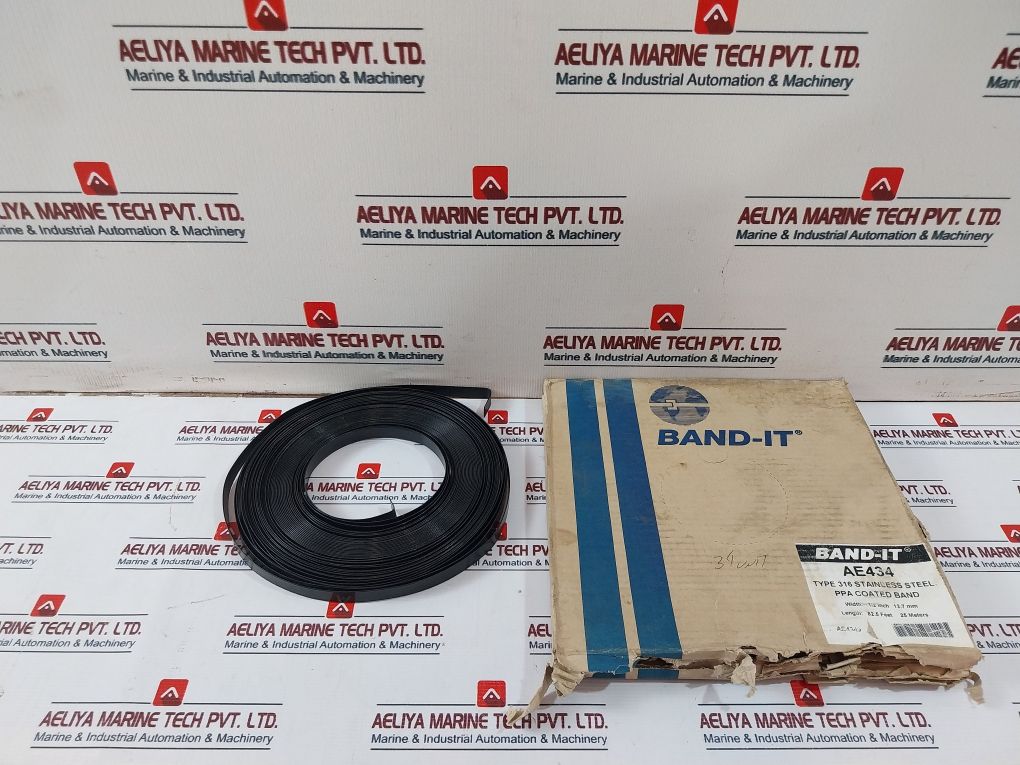 Band-it Ae434 316 Stainless Steel Ppa Coated Band 82.5 Feet 25 Meter