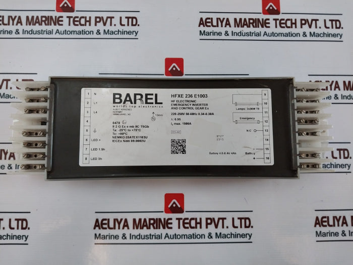 Barel Hfxe 236 E1003 Emergency Inverter And Control Gear Ex 