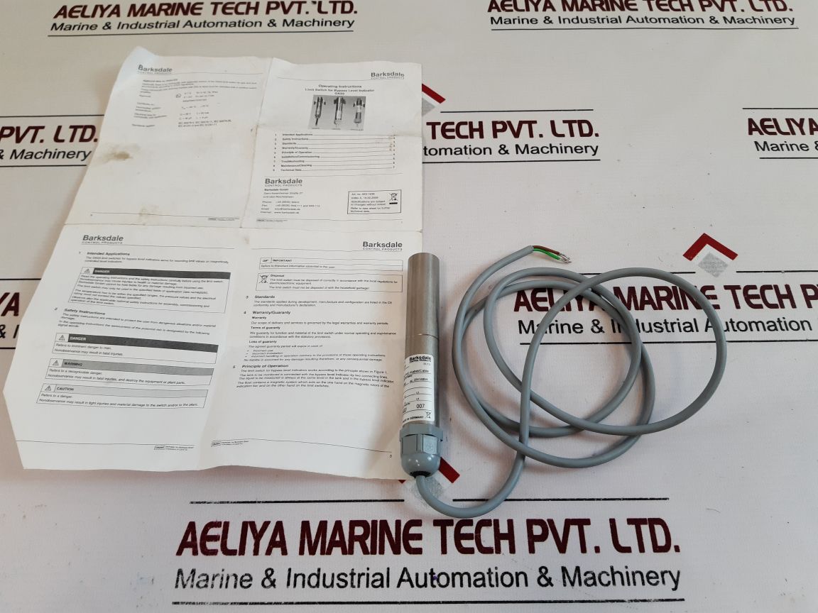 Barksdale 0303-031 Toggle Switch Gk03 1M Pvc Cable