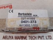 Barksdale D2T-h18Ss Pressure Switch 0401-373