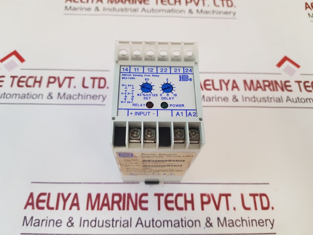 Basler Electric Be3-74Sh-7G5B1 Millivolt Sensing Over Relay 9320900102
