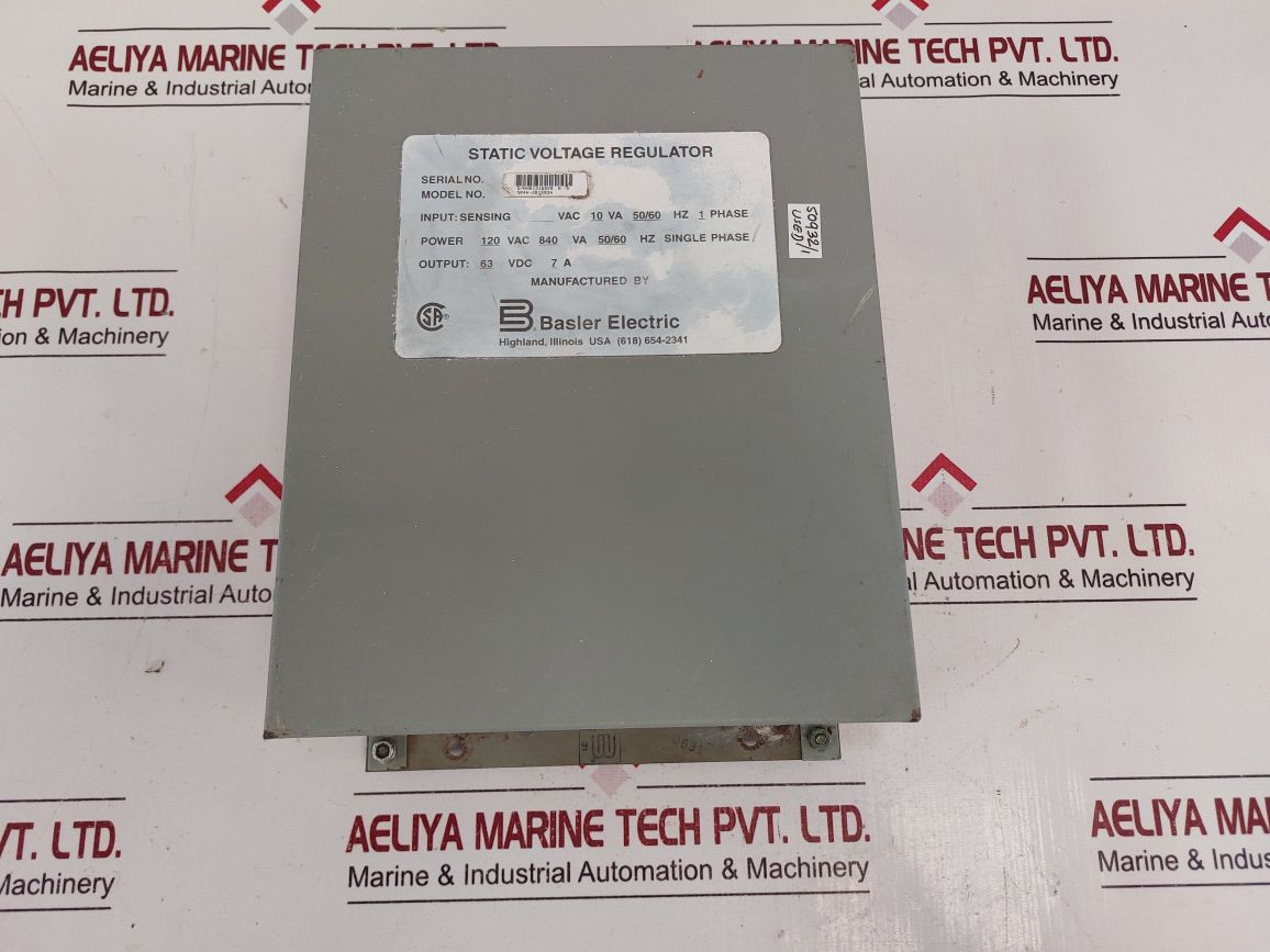 Basler Electric Sr4A-2B15B3A Static Voltage Regulator