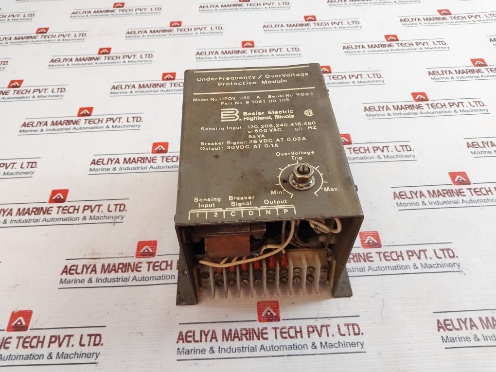 Basler Electric Ufov 260 A Under Frequency/Overvoltage Protective Module 60Hz