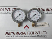 Lot Of 2X Baumer Kl. 1.6 Pressure Gauge 0 To 60 Psi ,0 To 4 Bar