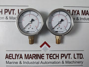 Lot Of 2X Baumer Kl. 1.6 Pressure Gauge 0 To 60 Psi ,0 To 4 Bar