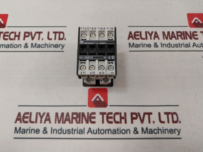 Benedikt & Jager K3-14Nd10 Contactor 110-250V Ac/Dc