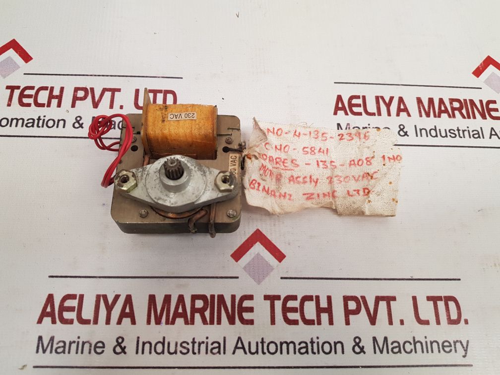 Binani Zinc 4-135-2396 Motor Assly 230 Vac