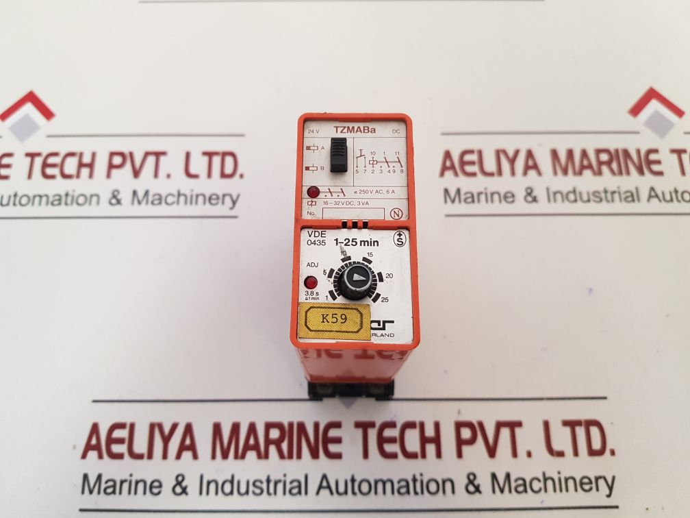 Bircher Tzmaba Time Delay Relay 250V Ac,6A