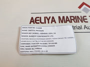 Black Automatic Controls Bc8062 Pressure Switch