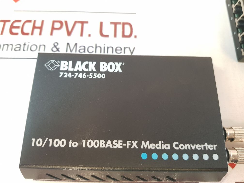 Black Box 7247465500 10/100 To 100Base-fx Media Converter Switch Lh1706A-st