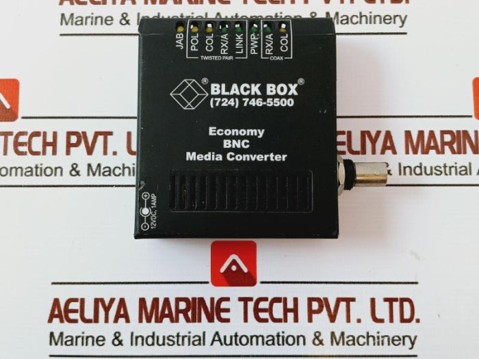 Black Box Le1502A-r3 Economy Bnc Media Converter 12Vdc 1Amp