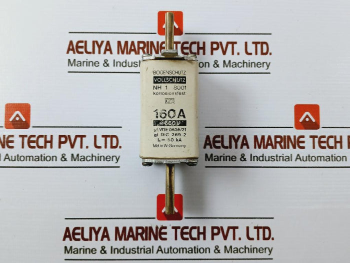 Bogenschutz Nh 1 8001 Fuse 160A 660V Square Type Gl Corrosion Resistant