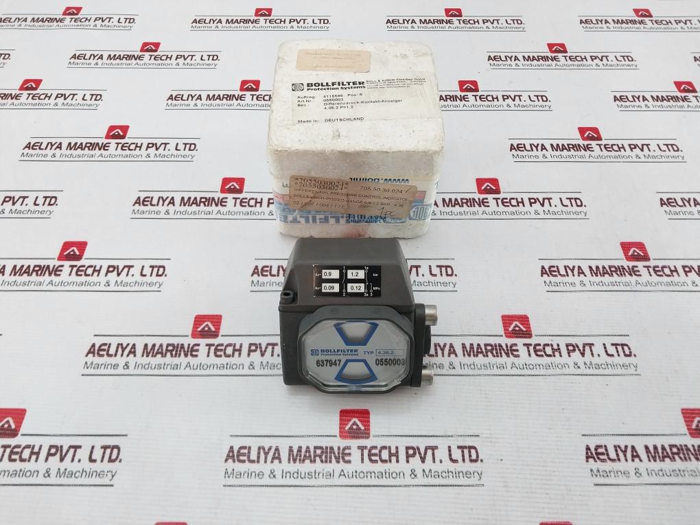 Bollfilter 4.36.2 Differential Pressure Contact Indicator 0550003