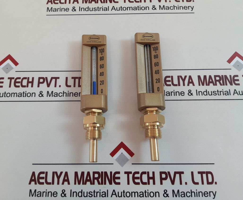 Brannan 0-100C Straight V-line Thermometer