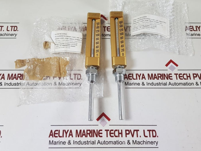 Brannan 0-160°c straight thermometer 100mm