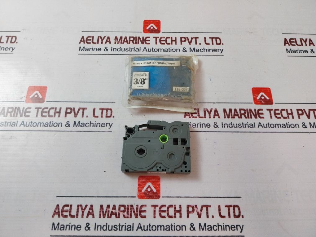 Brother Tze-221 Black Print On White Tape