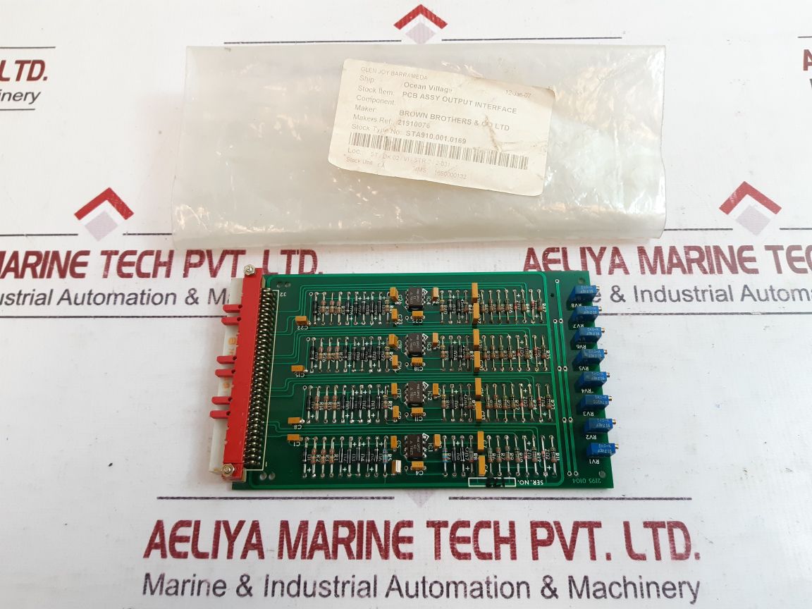 Brown Brothers 2195 0104 Pcb Assy Output Interface