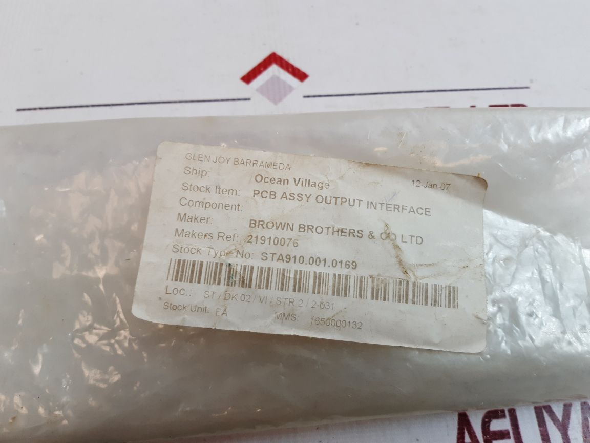 Brown Brothers 2195 0104 Pcb Assy Output Interface