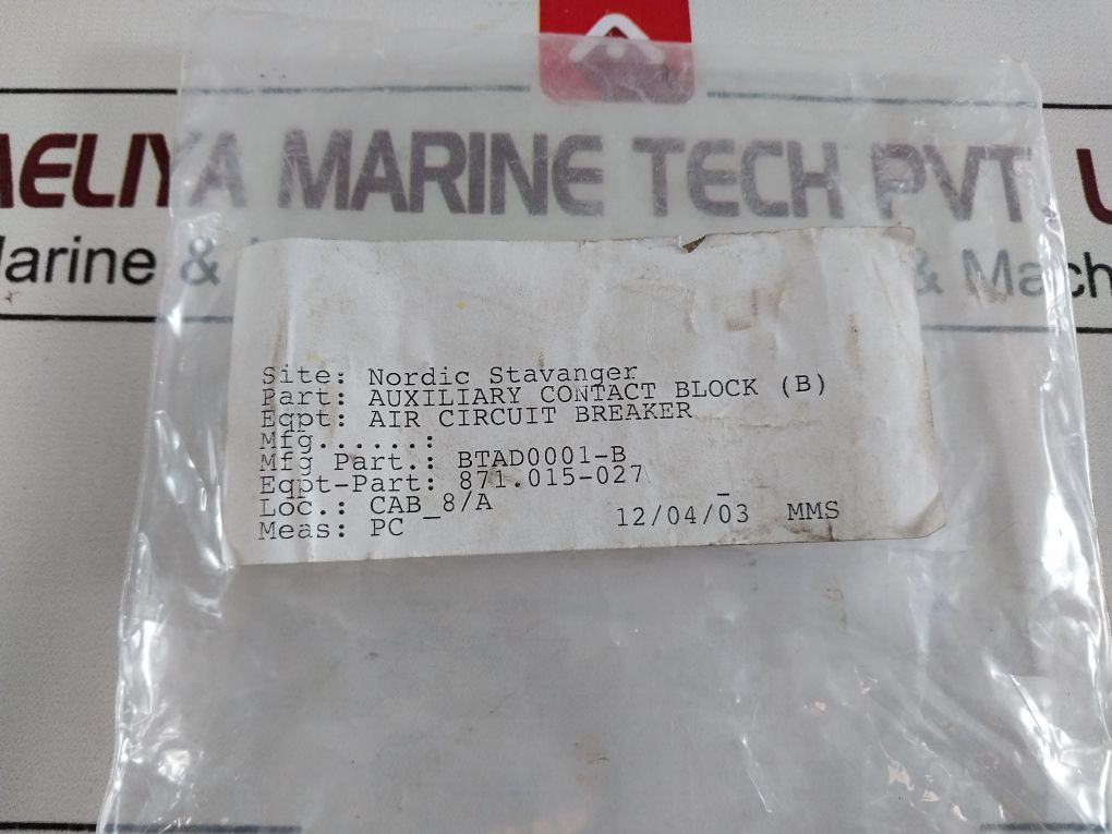 Lot Of 4X Btad0001-b Auxiliary Contact Block