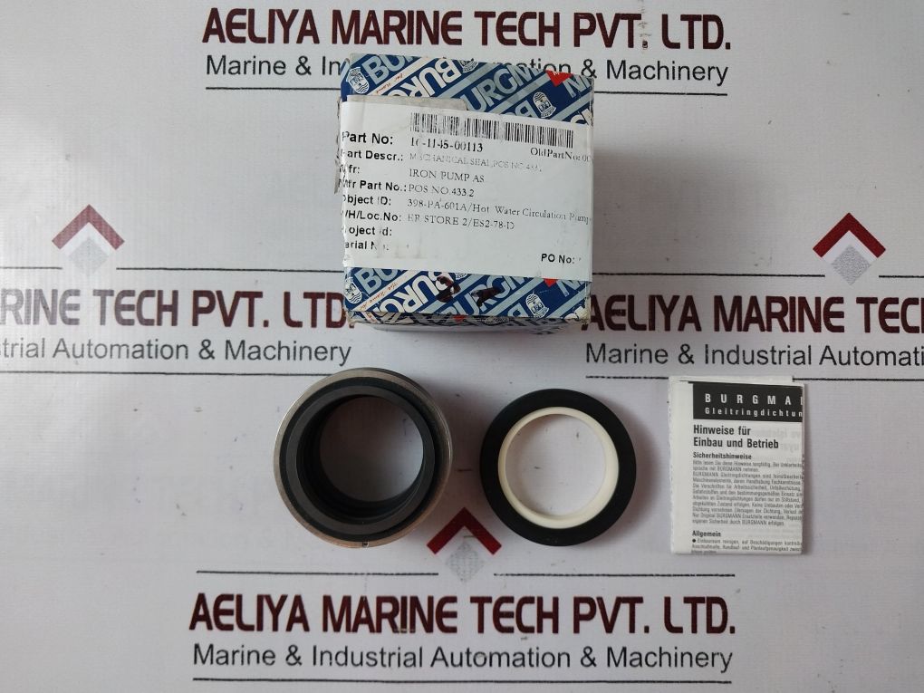 Burgmann Mg1S20/45-z Mechanical Seal 10-1145-00113 Set